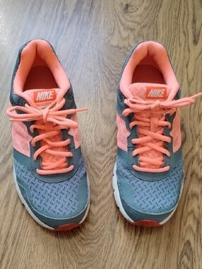 Nike Orange and Gray Women's Athletic Shoes
